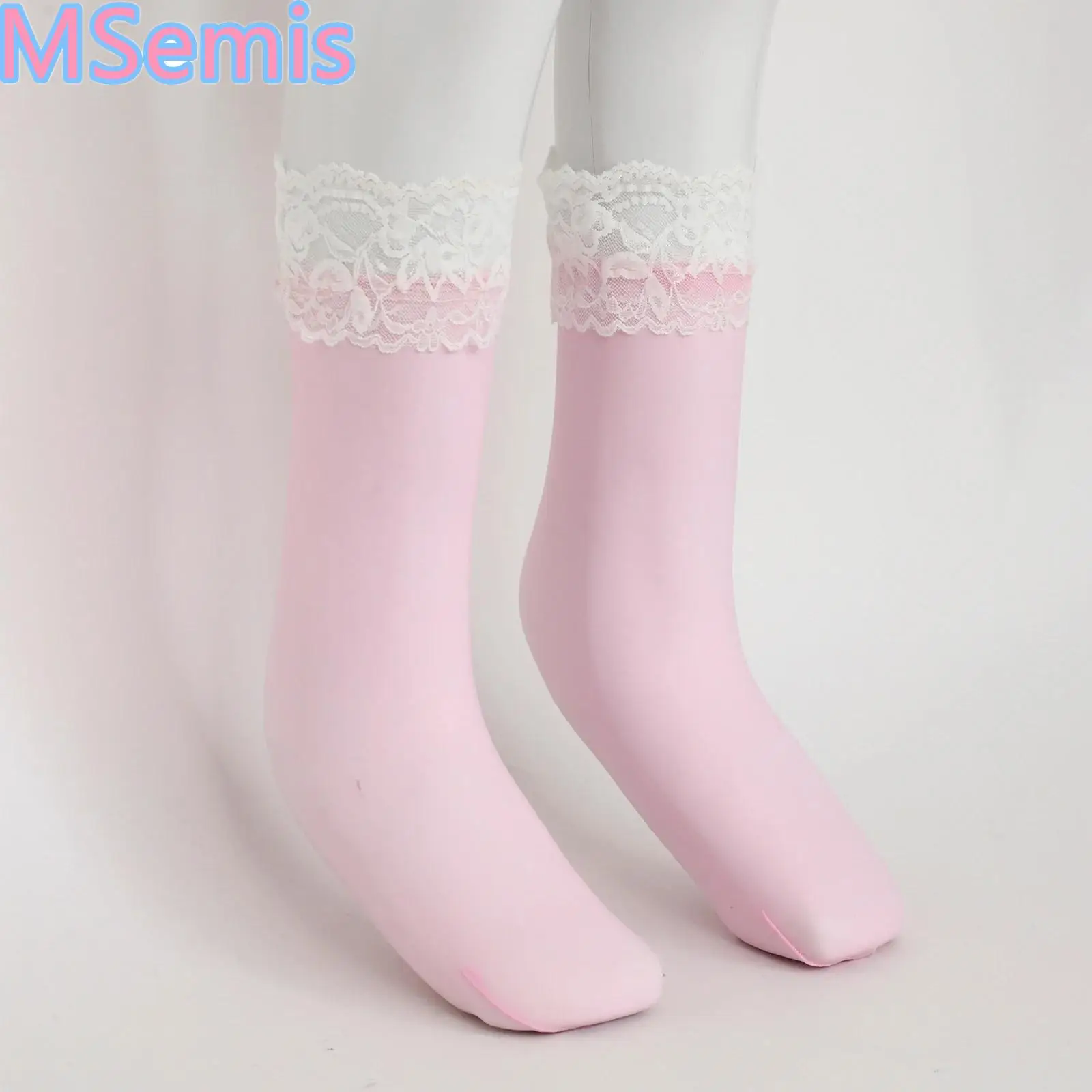 Girls Ankle Socks Casual Ruffle Lace Socks Cute Breathable Thin Cool Frilly Stocking Top Lace Trim Socks