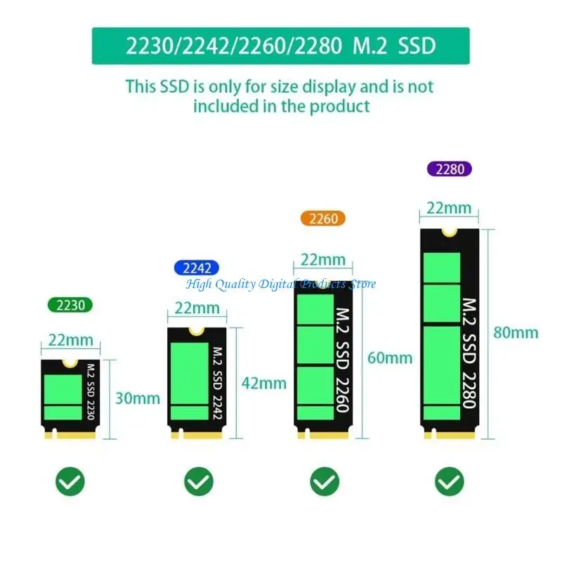 U2JE M.2 NVMe SSD إلى SFF 8611 بطاقة محول اتصال قوي لمحول واجهات الكمبيوتر المتانة #5