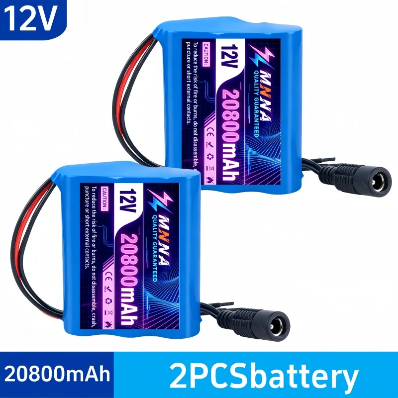 

100% New 12V 20800mAh 3S1P Protection Plate12V 20.8Ah Battery Pack 18650 Lithium ion DC 12.6V Super Rechargeable Battery+Charger