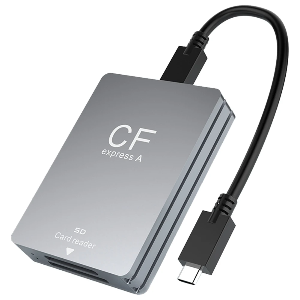 Lettore di schede CF Express tipo A e SD CFexpress 2 in 1 adattatore di tipo A lettore di schede CF Express portatile USB 3.2 10Gbps per SLR