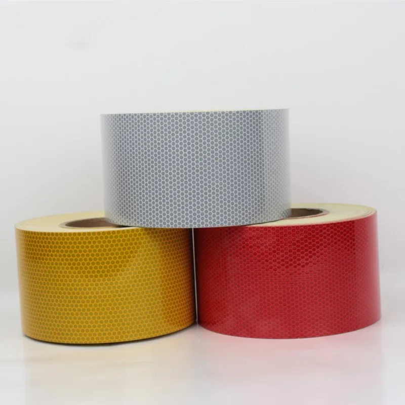 1pc 10cm*45.7M reflective warning tape  Warning tape  Reflective stickers  High-strength safety reflective film  Reflective tape