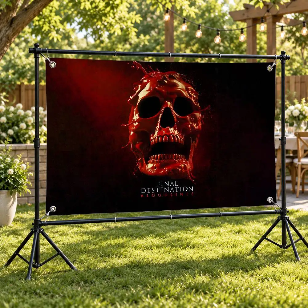Movie Series Final Destination Aesthetic Wall Tapestry Flag Printed Wall Hanging Living Room Party Outdoor Decor