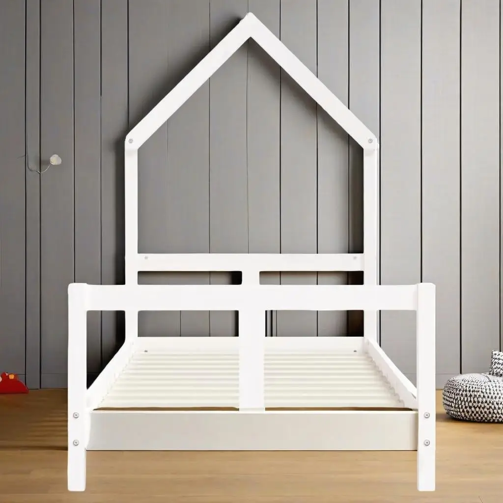 Kids Bed Frame 80x160 cm Solid Wood Pine