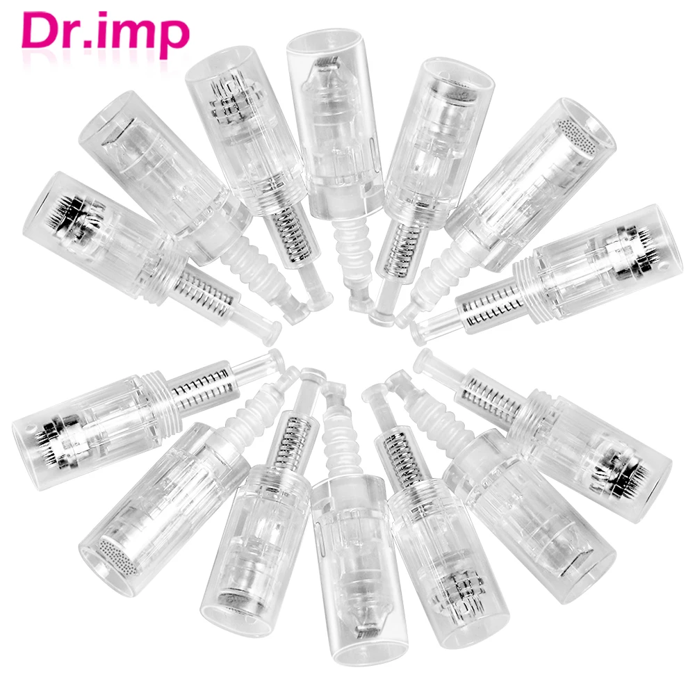 10PCS Screw Cartridge Micro Needles Bayonet Cartridge Microneedling For Derma Pen Electric Dr.imp Pen 9/12/24/36/42/ Nano Needle