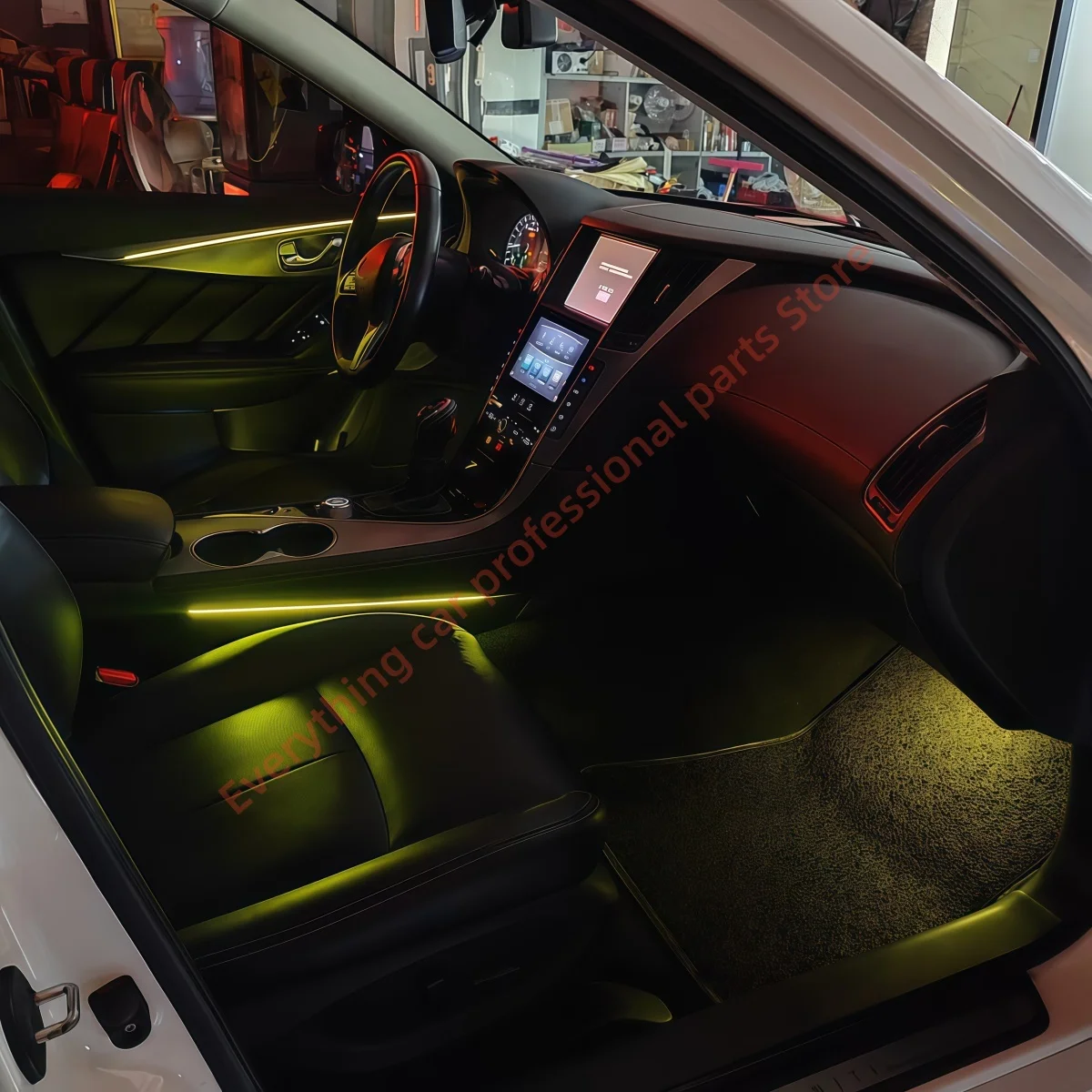 Automotive LED Ambient light Suitable for Infiniti Q50 64-color Door light guide strip Interior Atmosphere modification parts