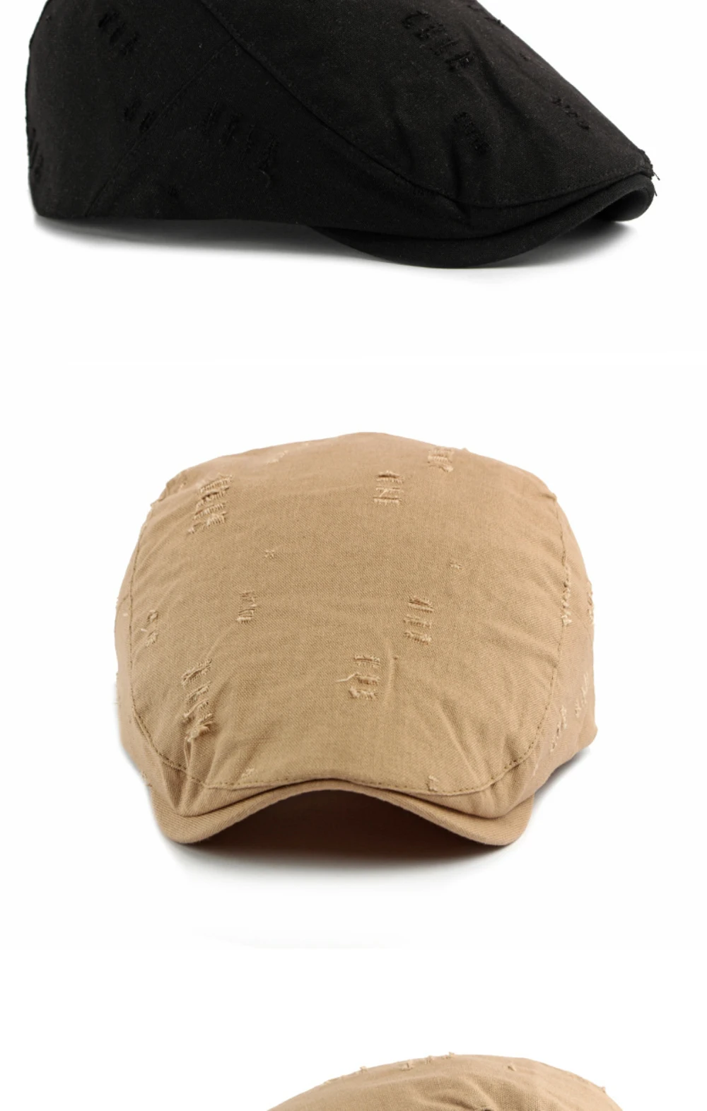 HT5074 Herren- und Damen-Baskenmützen, Künstler-Baskenmütze, Verstellbare Ivy-Flatcap für Frühling und Sommer, Atmungsaktive Baskenmütze – Detail 7
