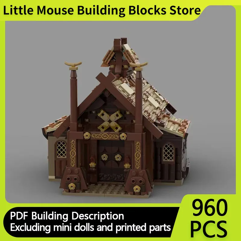 Popular Ring Movies Model MOC Building Bricks Sacrificial Stone House Modular Technology Gift Holiday Assemble Children Toy Suit