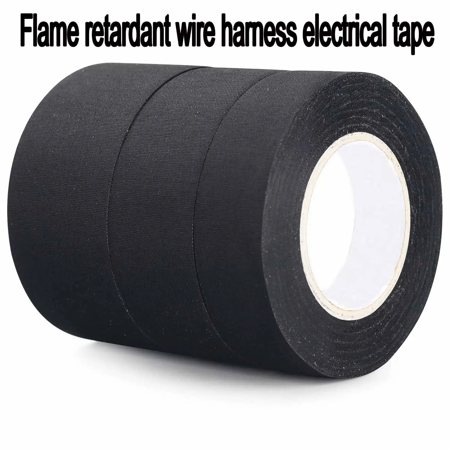 

Wiring Harness Cloth Tape Fiber Wire Loom Wrapping Tape for Automotive Engine Electrical Protection Flannel Electrical Tapes