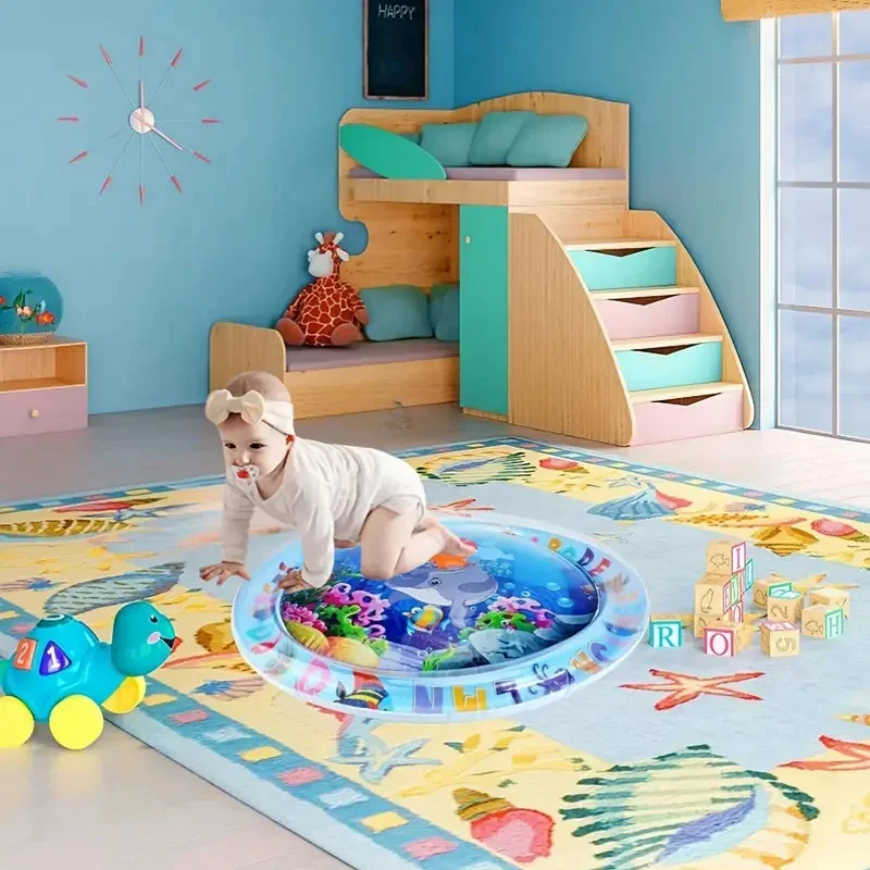 Almofada inflável Water Play Mat para o bebê, Infantil Tummy Time Playmat, Atividade divertida, Brinquedos Educativos para Meninos e Meninas, Presente de aniversário