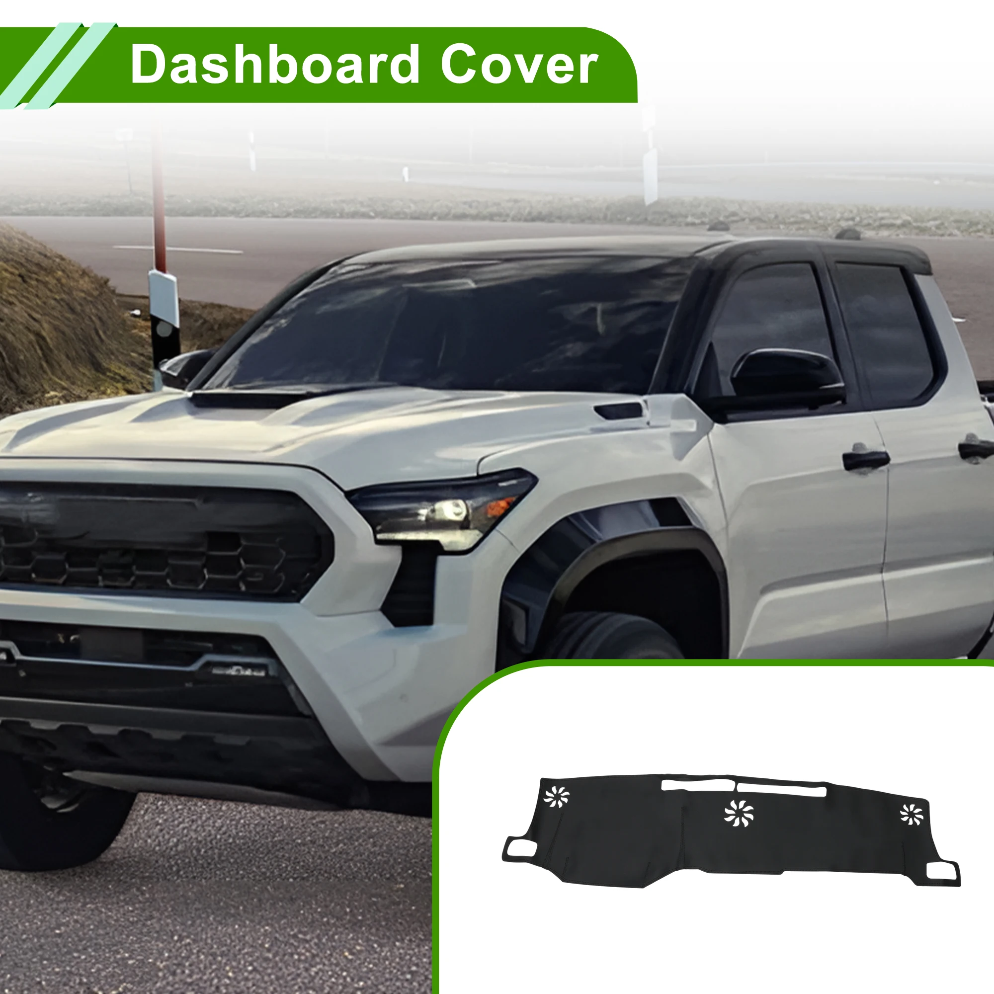 

UXCELL Dashboard Cover for Toyota Tacoma 2024–2025 Black 1 Pcs