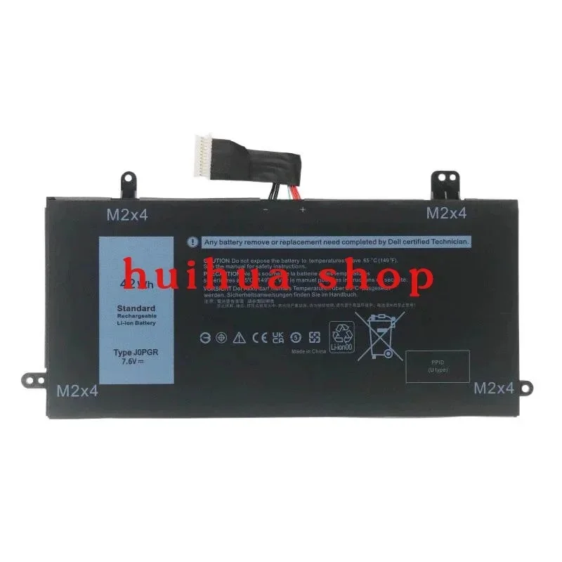 7.6V 42Wh New J0PGR  Battery For Dell Latitude 12 5285 2-in-1,5290 2-in-1 T17G Series JOPGR T17G X16TW 1WND8 Replace parts z
