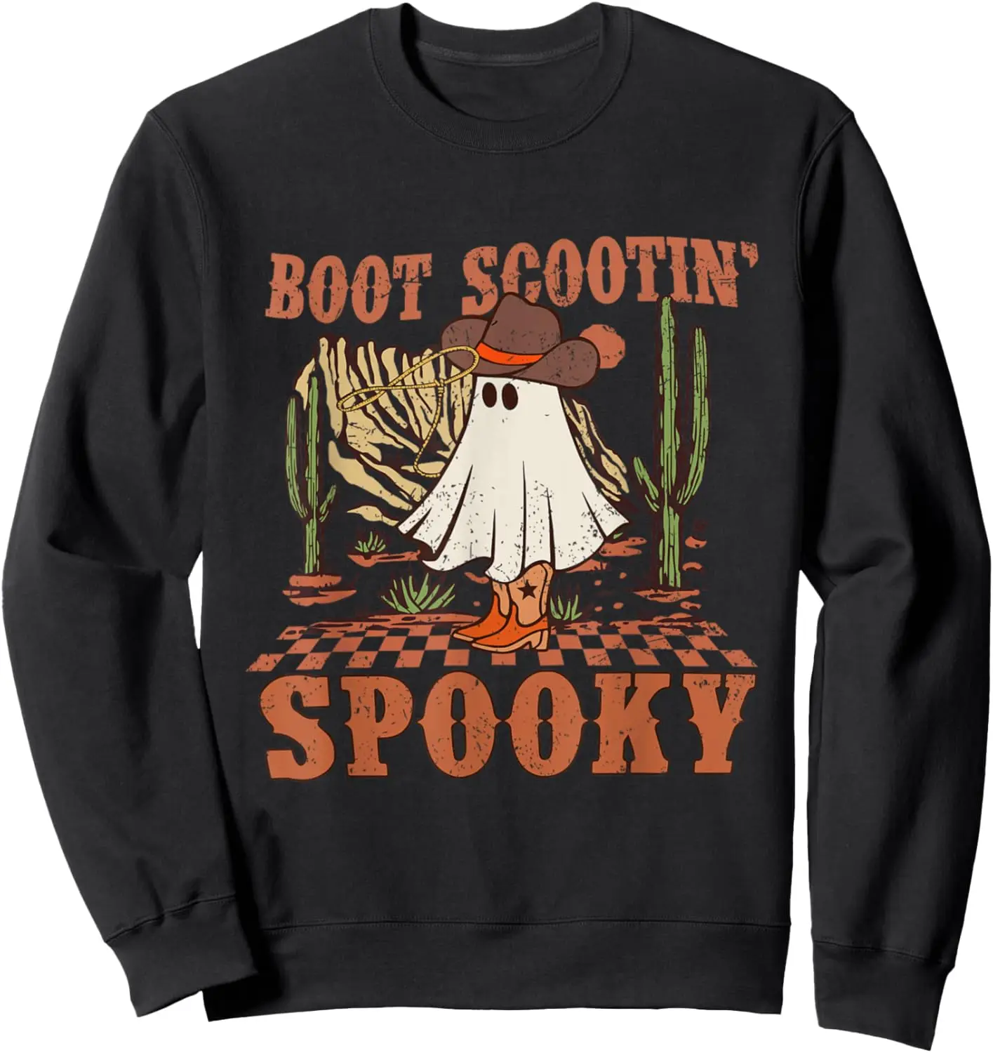 

Boot Scootin Spooky Western Halloween Ghost Жуткий сезон Толстовка