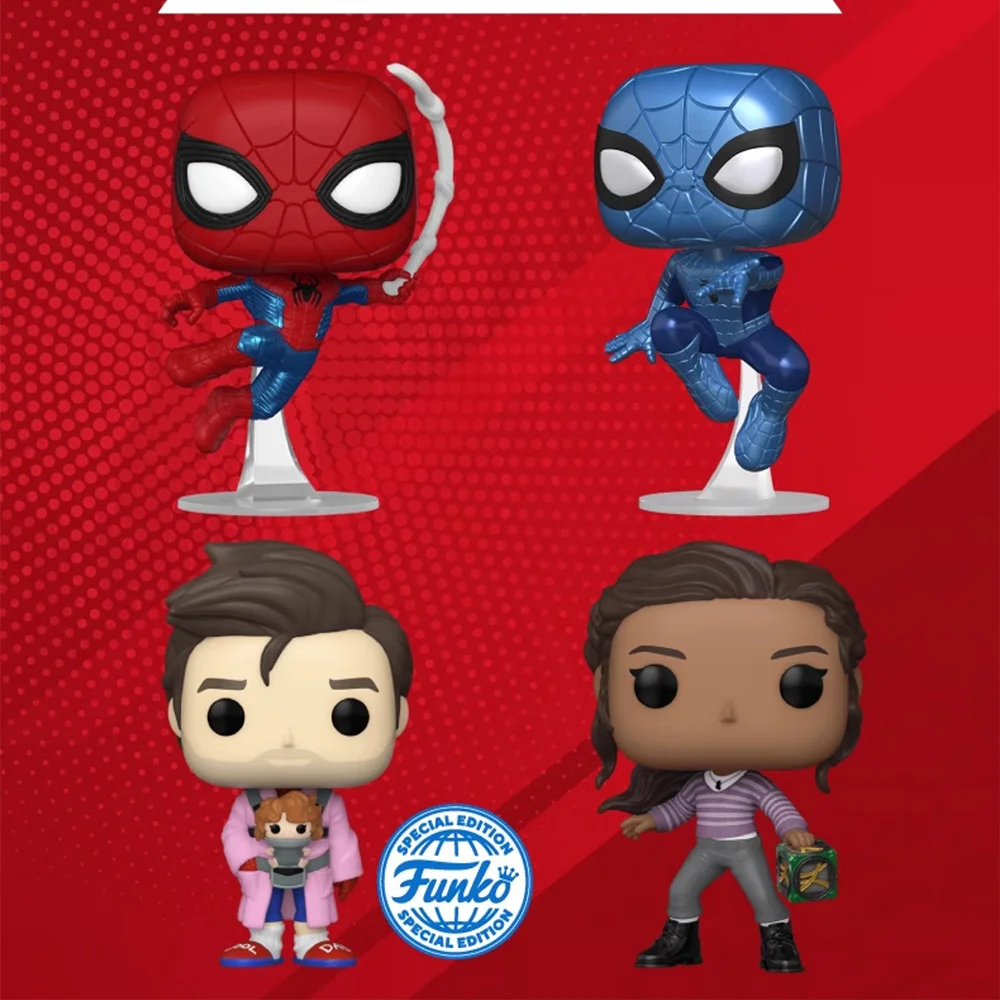 Original Genuine Funko Pop Spider-Man Vinyl Action Figures Peter Parker Miles Morales Cartoon Comic Collectible Model Toys Gifts