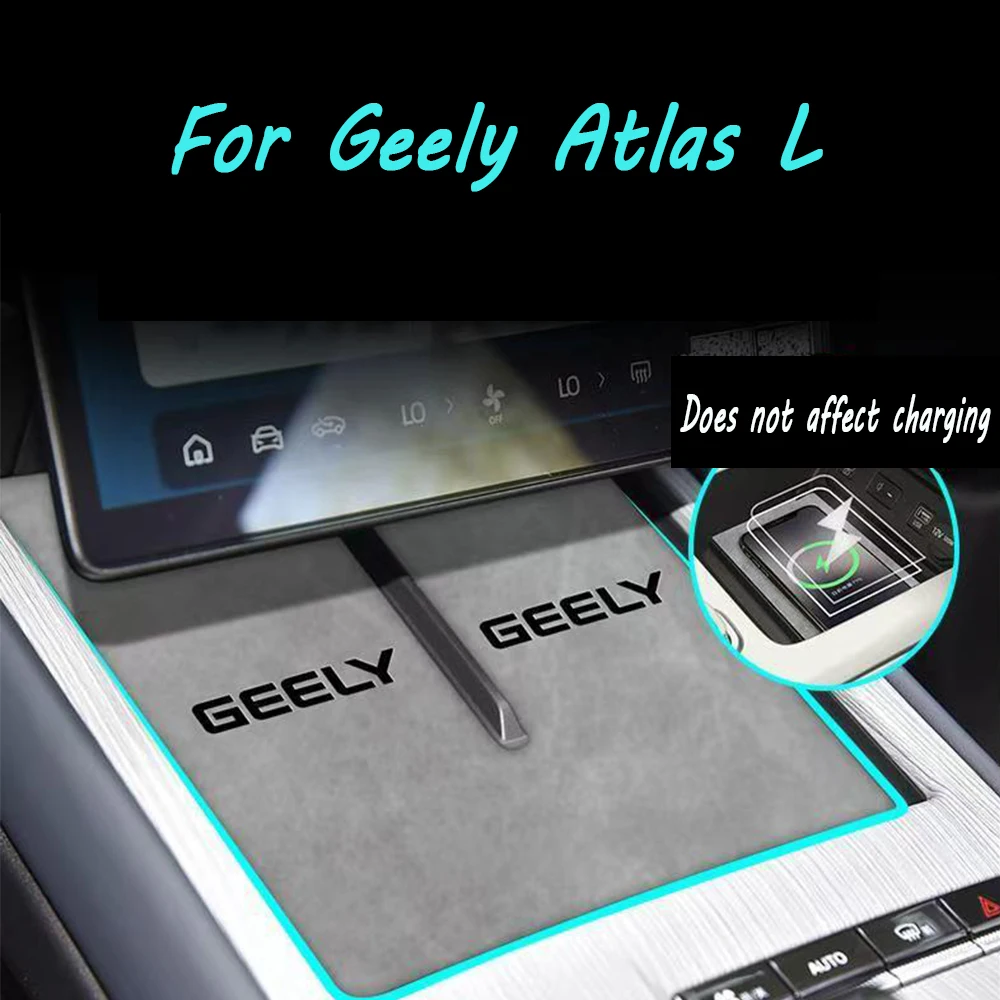 

For Geely Atlas L Boyue L 2024 Restyling Car Styling Non-Slip Mat Door Groove Pad PU Leather Gate Slot Cup Cushion Accessories