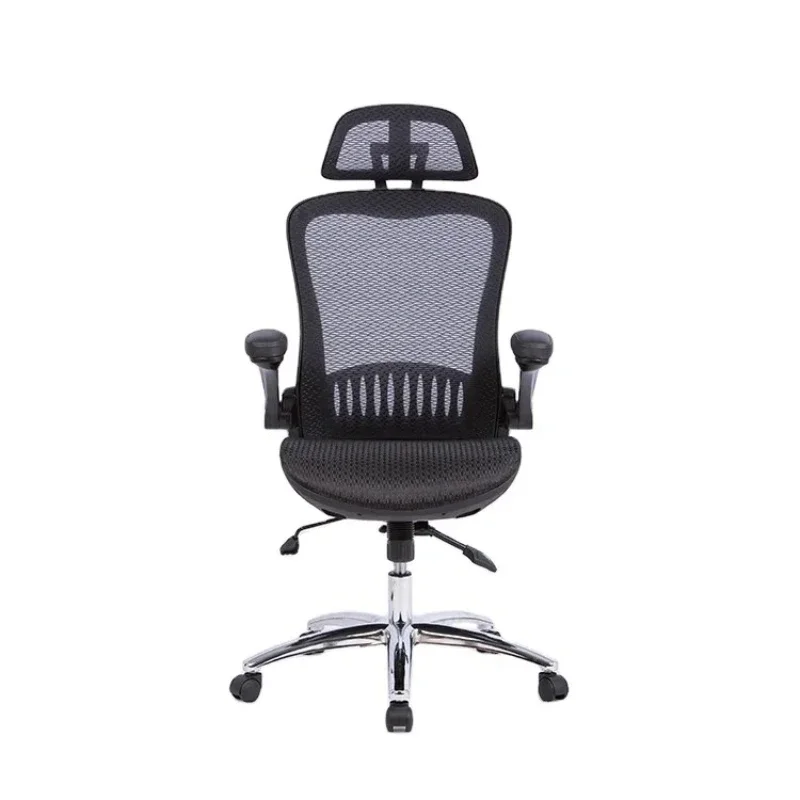 Training Staff Mesh Chair Mechanism Rotating Mesh Office Chair with Flip Armrest Executive Chair