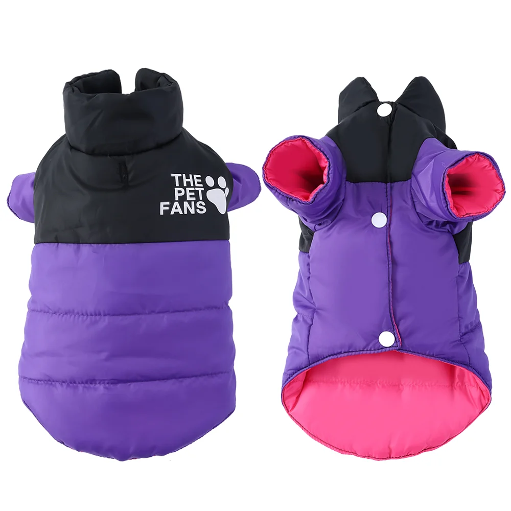 Reversible Dog Clothes For Winter Warm Pets Coat Waterproof Pet Jacket For Small Medium Dogs Chihuahua Yorkshire Bulldog Outfits