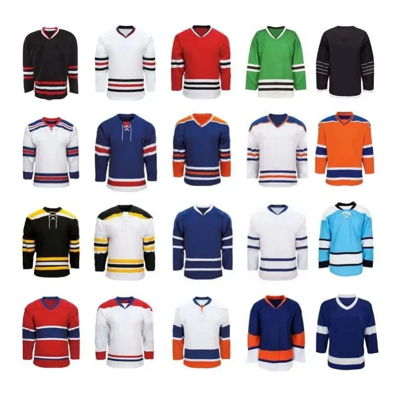 Ice Hockey Training Hockey Jersey Multiple Blank Blank Can Be Customized Adult Youth Ice Hockey Practice Long -sleeved Pullover