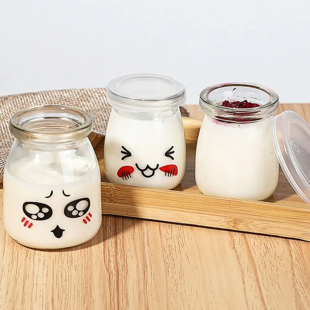 Storage Cup​s Pudding Jars with Lid Wishing Bottle Yogurt Container High Temperature Resistant Jam Jar