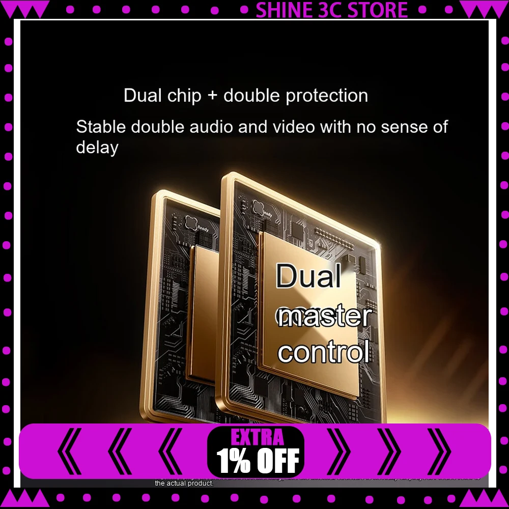 UGREEN 55493 AP502 HDMI 2.0 Splitter 1x2 4K 60Hz One Input Two Output Dual Screen Mirroring for TV Monitor Projector