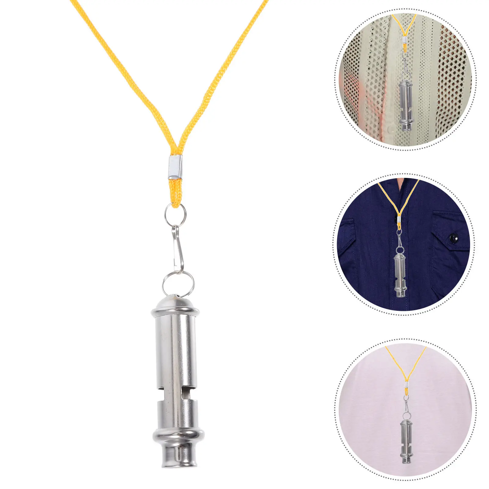 

Stainless Steel Survival Whistle Outdoor Hiking Camping Emergency Dog Training Pigeon Training Loud Portable Safety Whistle