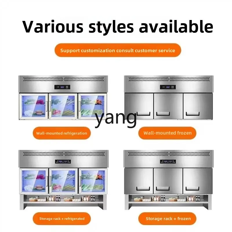 Ltt-congelador de pared comercial para cocina, encimera vertical, vitrina de pared refrigerada