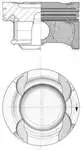 PISTON for 40856600 PISTON + ring STD. (M274.910, 83mm) W204 0814 W205 14 S205 14 S205 15 W212 R172 16