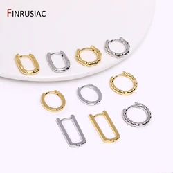Gold Plated Simple Hoop Earrings For Women Circle Piercing Earrings Fashion Jewelry Women Earrings Wholesale