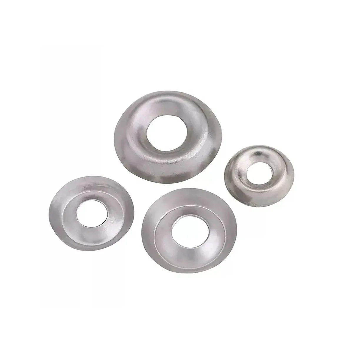 Joint Oeil de Poisson en Acier Inoxydable 304, Concave, Convexe, Rondelle Décorative Conique Creuse