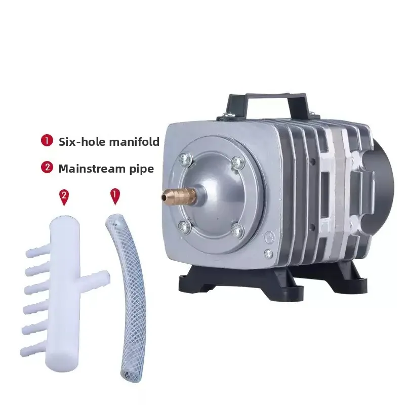 Multifunctional Electromagnetic Oxygen Air Pump High Power Rechargeable Blower AC220V Equipment For Fish Pond Household Use