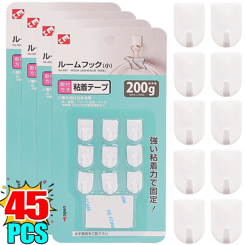 

45/9 шт., настенные крючки для ванной и кухни