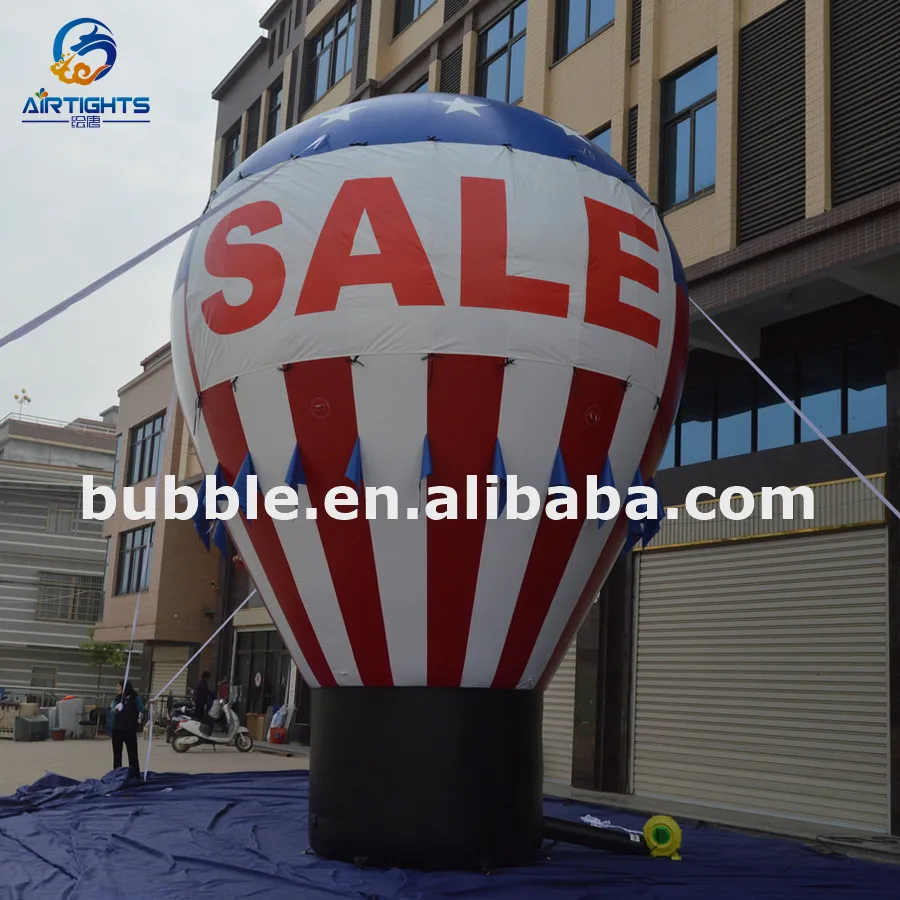 Szybka dostawa, gwarancja handlowa, balony w kształcie balonów na ogrzane powietrze, reklamowe balony dmuchane na dach.