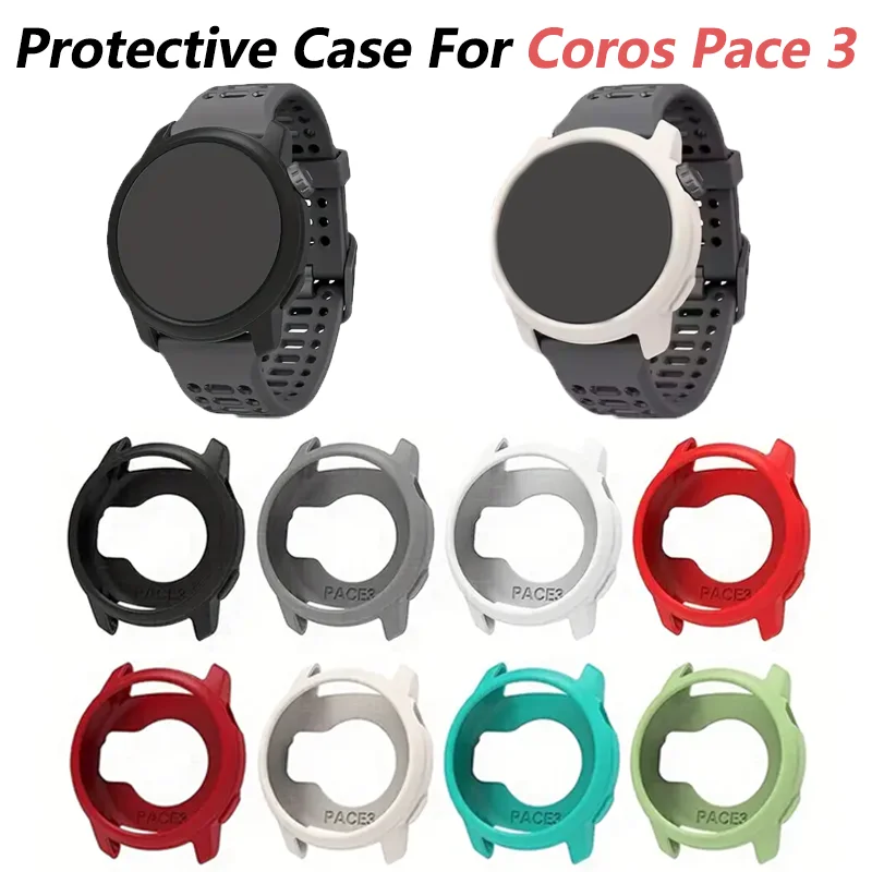Soft Silicone Case For COROS PACE 3 Protective Cover Bracelet Super Light Watch Decoration For COROS PACE 3 Watch Shell