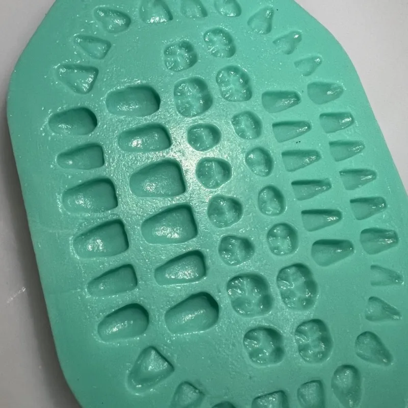 4pcs/Set Lab Silicone Jaw Plane Template Denture Restoration Mold Casting Crown Bridge Making Mold Tool