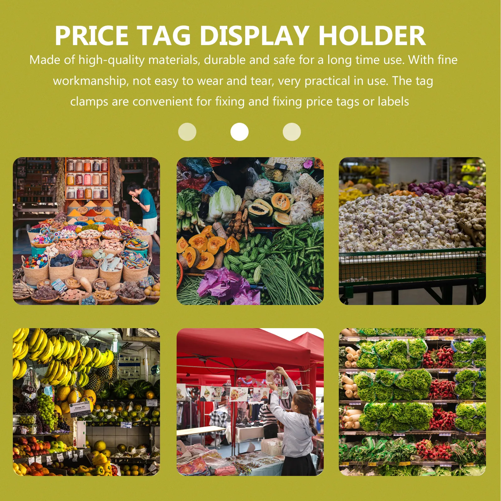 

5pcs Poster Clips Plastic Display Clamp For Price Tag Holder Advertising Sign Stand Food Label Rack Supermarket Desk Clip