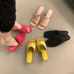 Women High Heels Slippers Summer New Fashion Open Toe Wedge Sandals Woman Non Slip Beach Shoes Female Sexy High-heeled Sandals