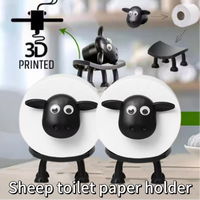 Cartoon Sheep Toilet  Roll Paper New Tissue Holder Creative Living Room Dining Table Kitchen Bedroom Home Roll Paper Tube Holder