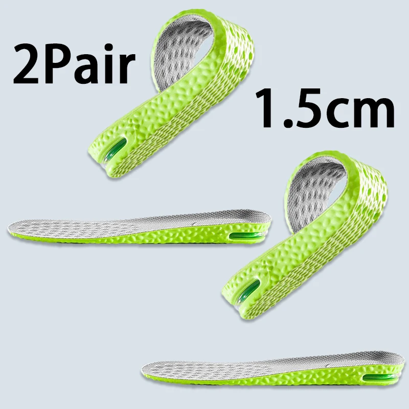 1Pair/2Pair Height Increase Sports Insole Air-Cushioned Shock-Absorbing Insoles Men Women Breathable Comfort Insoles, image 11