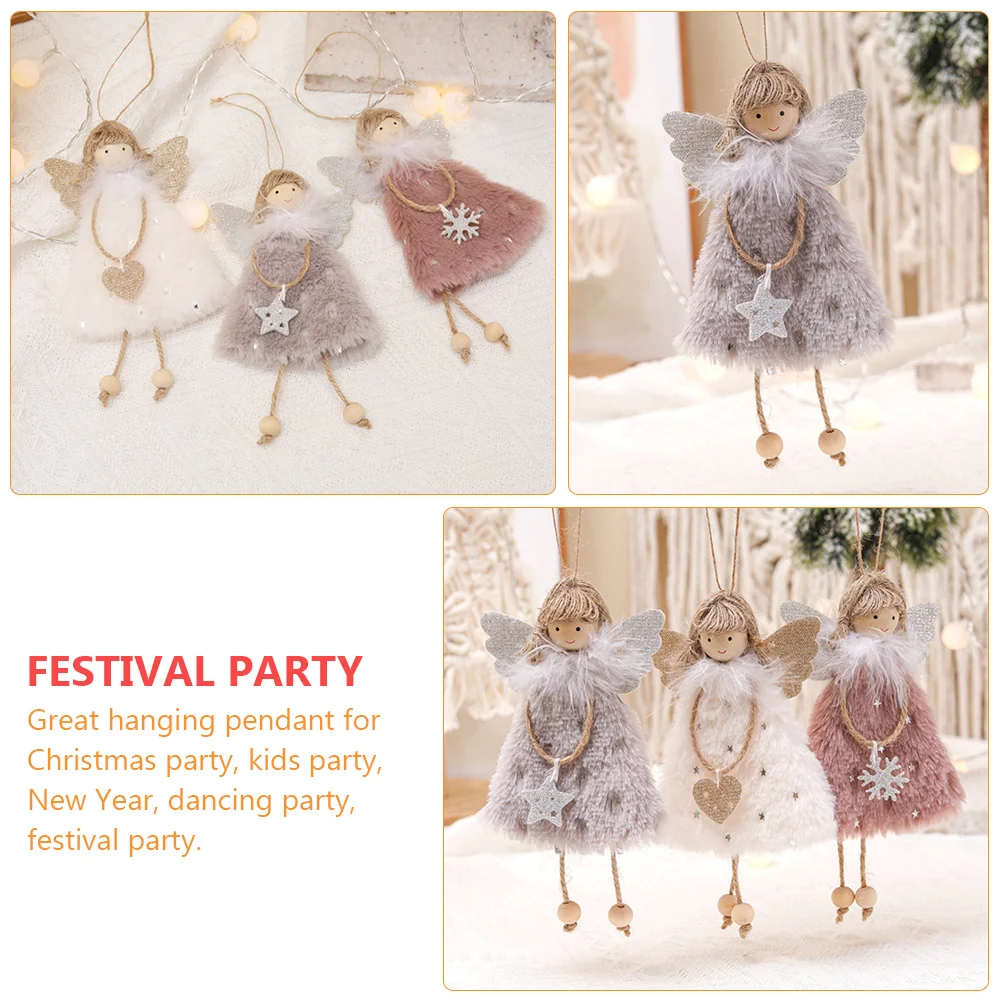 

1Pcs Hanging Adornment Environmental Materials Perfect for Kids New Year Dancing Festivals Angel Girl Ornament Angel