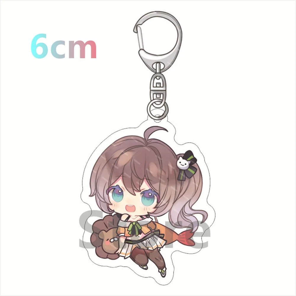 New Hololive Virtual Anchor Surrounding Acrylic Keychain Student Pendant  Transparent for gifts 6CM