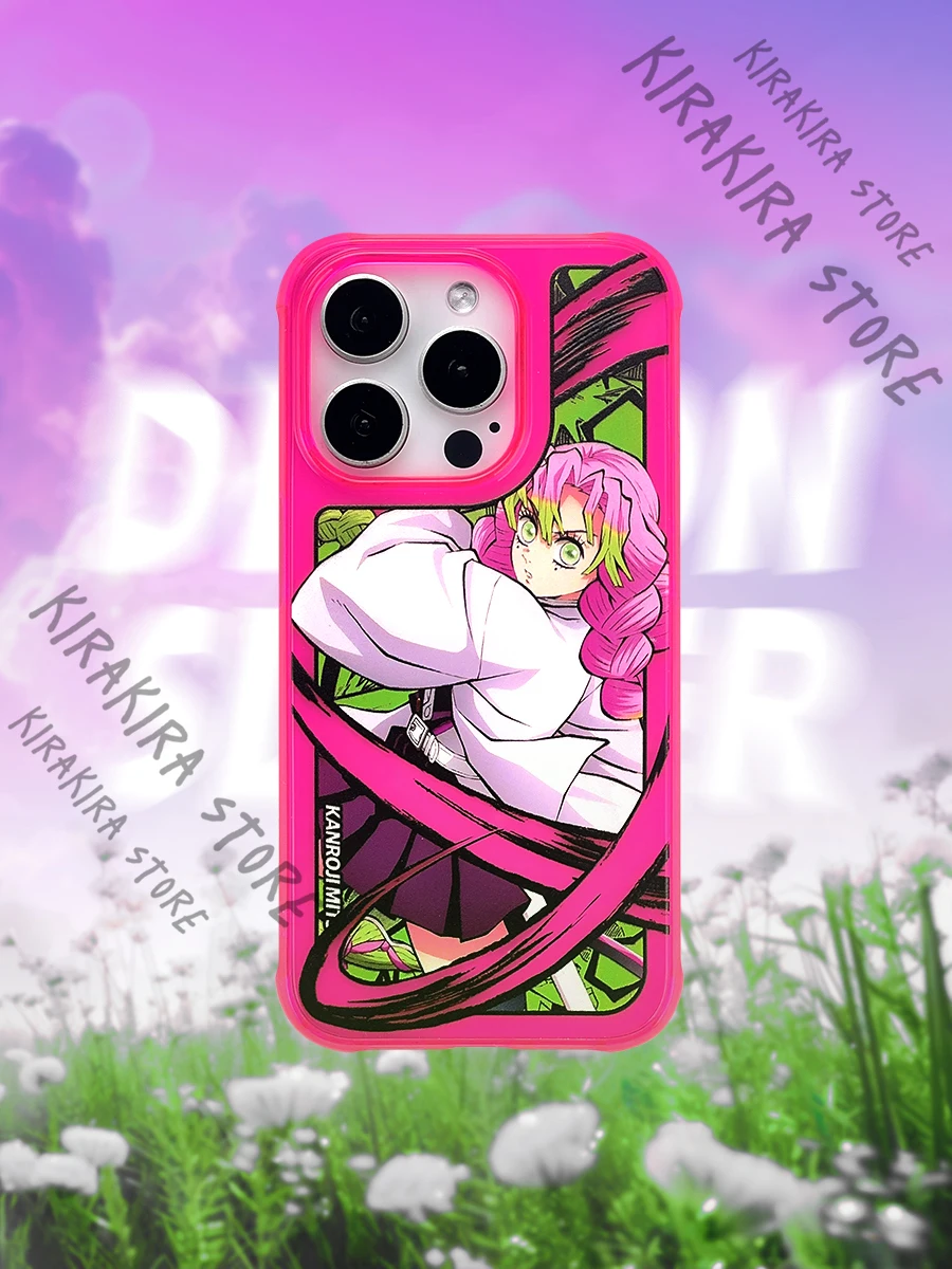 

Demon Slayer Kanroji Mitsuri мультфильм мобильные телефоны корпус косплей аниме чехол для телефона оригинальность защитный рукав аксессуары