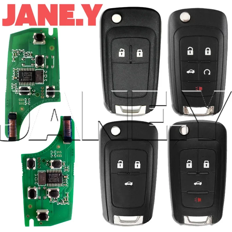 Car Smart Remote Key For Buick Chevrolet Cruze Epica Lova Camaro Impala Aveo Malibu Sail Orlando Trax Spark 2/3/4/5 Buttons