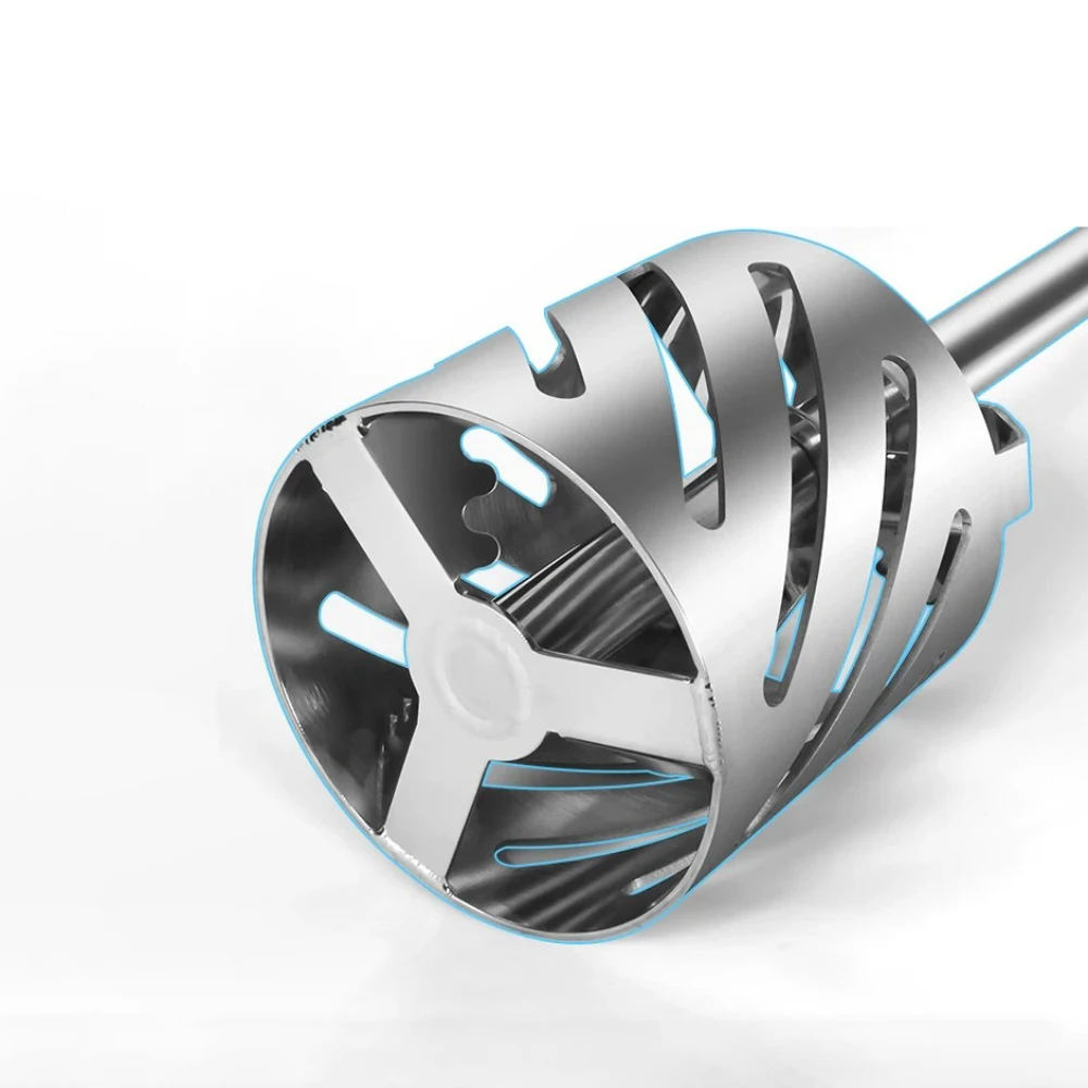 Integrated Turbine Stirrer, High Shear 304 Stainless Steel Dispersion Emulsifying Head, 50mm Diameter