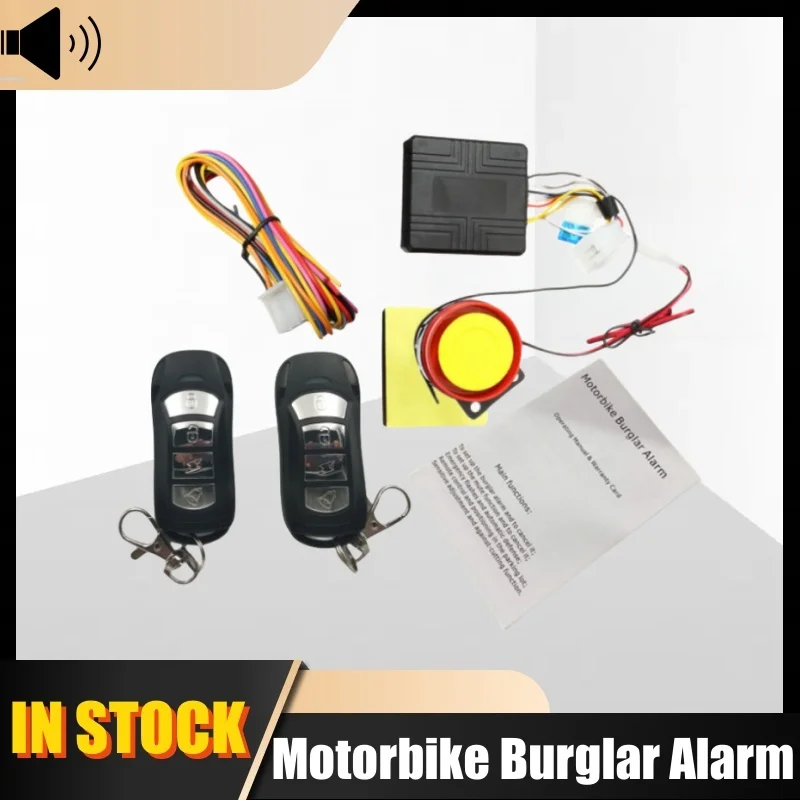 

12V Motorbike Alarm Accessories Motorcycle Theft Protection Remote Activation With Remote Control + key Dropshipping