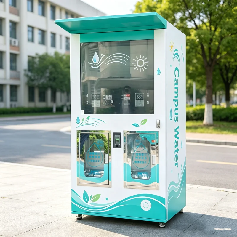 Water Vending Machine Water ATM Drinking Water Dispenser Coin Operated RO Purified Self-Serve for Community Use Custom