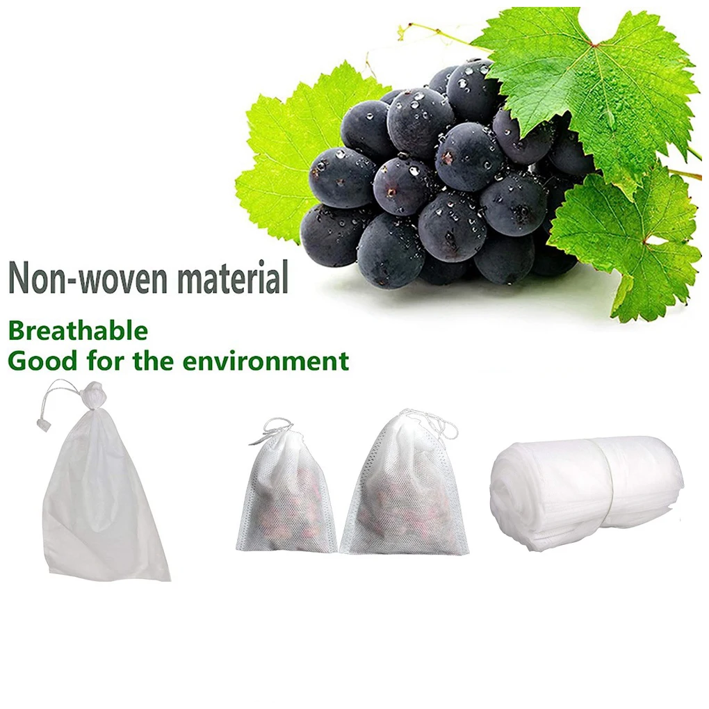 

100pcs Mesh Bags For Natural And Environmentally Friendly Plant Protection Suitable For Various