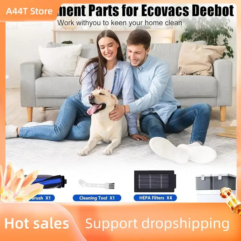 A44T Accessories Replacement Parts For Ecovacs Deebot T50 Max/T50 Pro T50 Omni/T50 Pro Omni