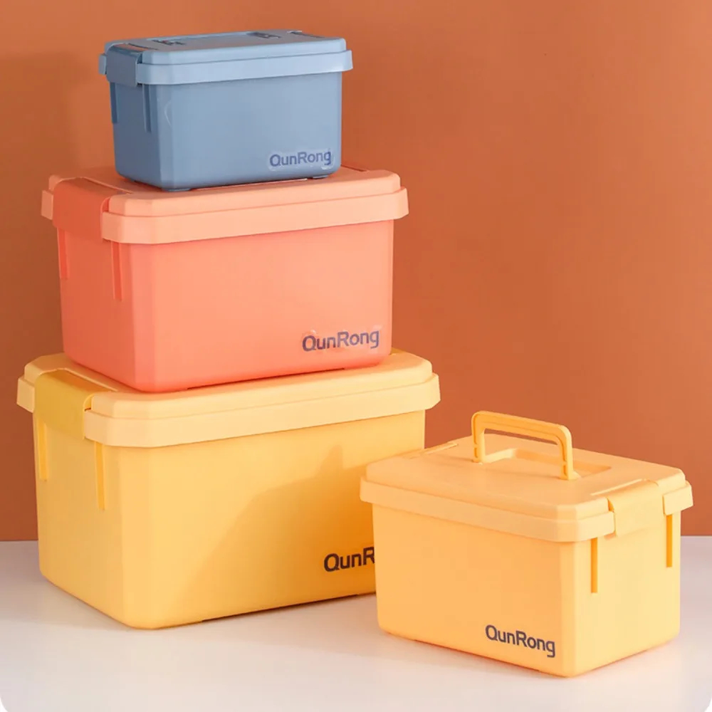 Large Capacity Toy Storage Box Dustproof Multi Purpose Cosmetics Storage Box Portable Maternal and Child Grade Material