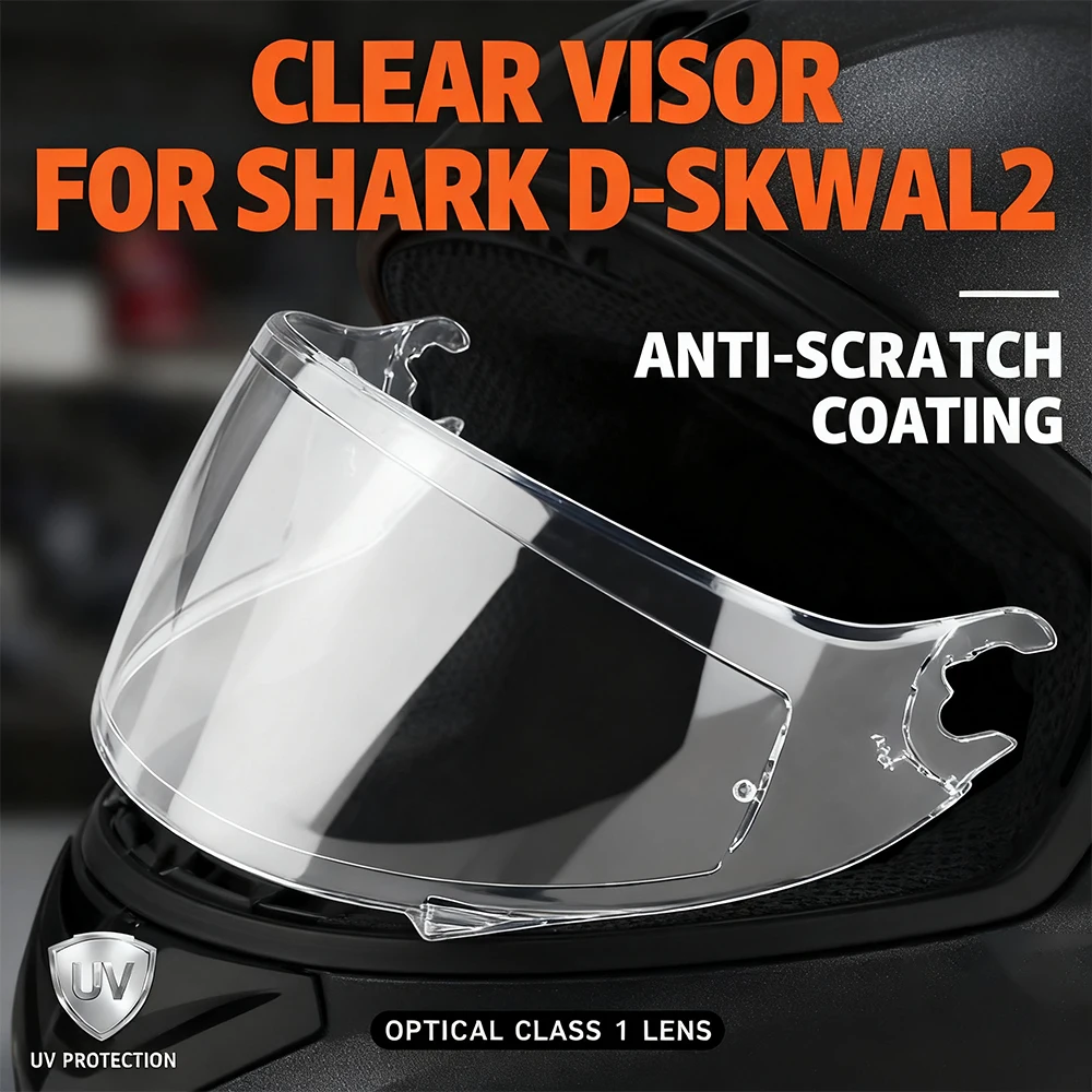 

New Motorcycle Helmet Visor – For SHARK D-SKWAL2 Spartan Full Face, Replacement Len Shield, Moto Windshield Accessory