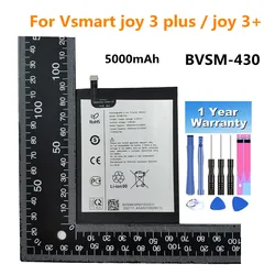 New BVSM 430 Battery For Vsmart joy 3+ / joy 3 plus BVSM-430 BVSM430 5000mAh Bateria Battery Batteries Fast Shipping + Tools