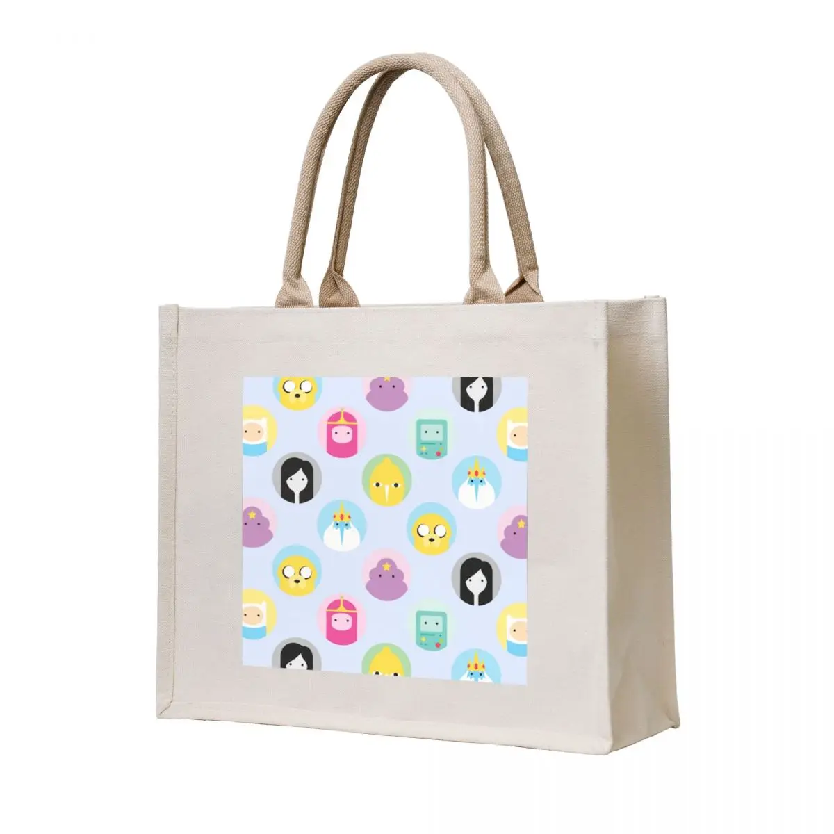 Adventure Pattern Time! Tote Bag custom canvas bag Women's handbag university shopper bag reusable shopping